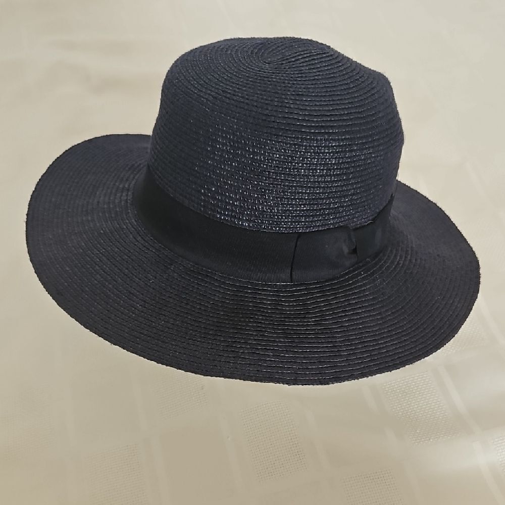 Banana Republic Navy Blue Wide-Brimmed Hat